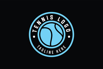 tennis ball tournament logo, Tennis logo design vector for your team or tournament.