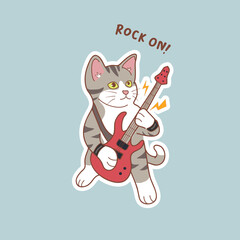 goofy cat 08 : cute vector sticker featuring adorable cat motif good for stickers or emoji etc