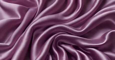 Macro Shot of Violet Satin Silk Fabric Texture - A Luxurious Elegance