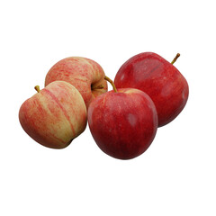 apples isolated on white