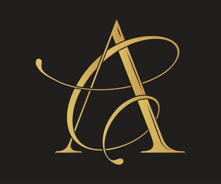 CA, AC , logo CA ,Letter CA ,monogram CA