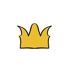 illustration of a unique gold crown PNG