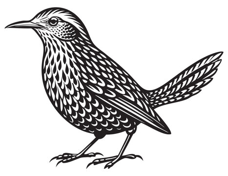 recommend clip art: Wren Icon Silhouette Illustration