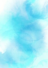 Watercolor background template collection. Abstract delicate watercolor blue colors. Hand drawn illustration . Watercolour brush strokes. Flower backdrop. 