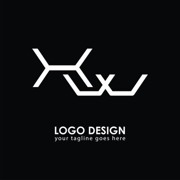 XW XW Logo Design, Creative Minimal Letter XW XW Monogram
