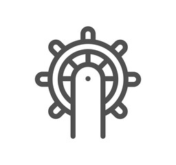 Travel and vacation related icon outline and linear vector.	
