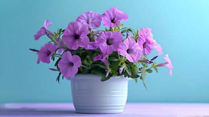Naklejka premium Photo of beautiful Bougainvillea flower isolated on white background,Photo of Phlox flower in pot isolated on white background,Spring background illustration for the web site banner