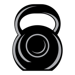 Vector Illustration with silhouettes of weights on a white background