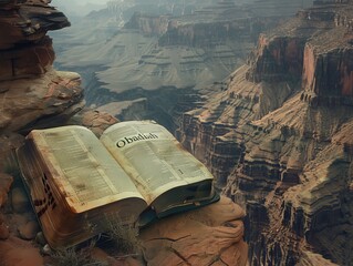 A Warning Revealed: Obadiah Unveiled Before an Open Bible