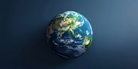 Fototapeta premium Blue and green planet Earth in all its glory.
