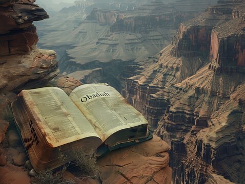 A Warning Revealed: Obadiah Unveiled Before an Open Bible