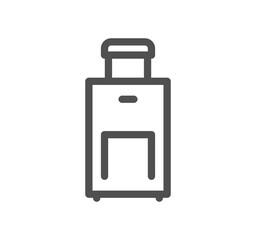 Travel and vacation related icon outline and linear vector.	
