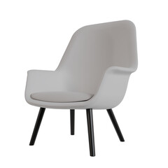 longue armchair isolated white background