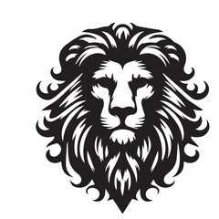 lion head vector