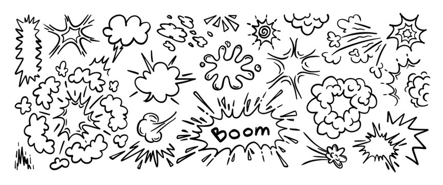 Hand drawn doodle vector set. Collection of cute hand drawn doodle.