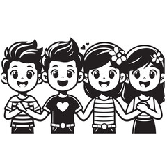 family with children