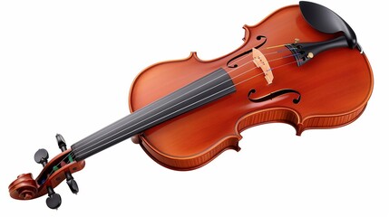 Fototapeta premium a violin musical instrument isolated over white background
