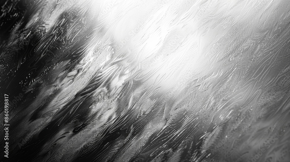Poster abstract black and white image with light streaks and textured surface. ideal for modern design and 