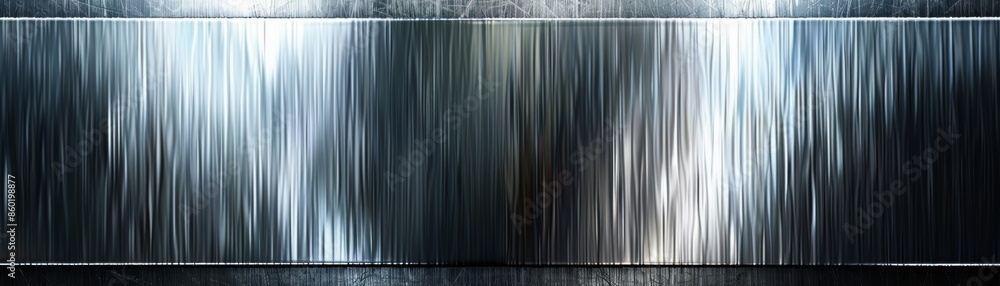 Poster abstract background with vertical lines in shades of gray and blue.
