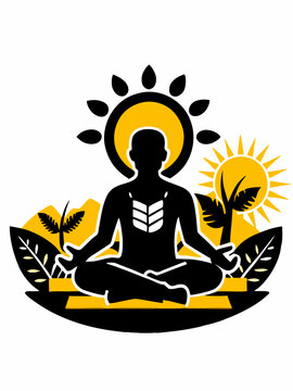 recommend clip art: Mediation logo icon t-shirt design website and app icon vector illustrations