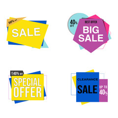 Sale Promotion Advertisements Vector Set
