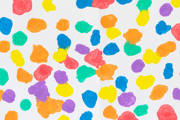 Watercolor abstract seamless pattern. Creative texture with bright abstract hand drawn elements. Abstract colorful print. color strokes