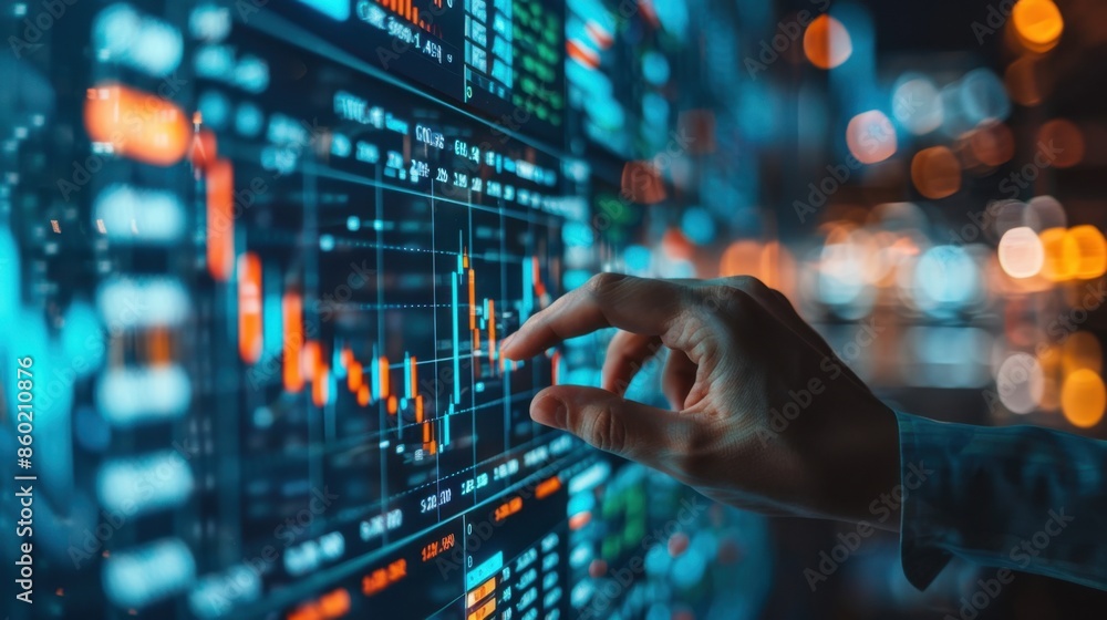 Aufkleber ai algorithms predict market trends, optimizing financial trading strategies.