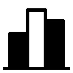 bars  glyph  icon vector illustration isolated on white background