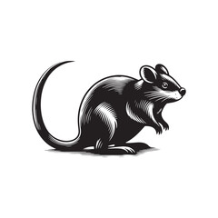 Versatile bandicoot silhouette for art and design - bandicoot illustration - minimalistic bandicoot vector
