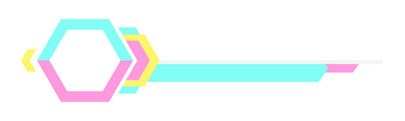 Colorful lower third template