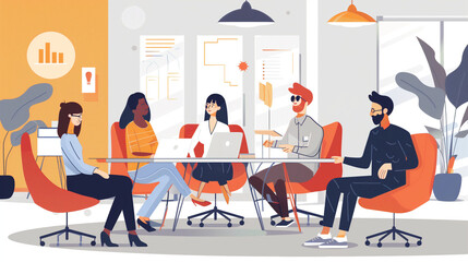 meeting in the office
