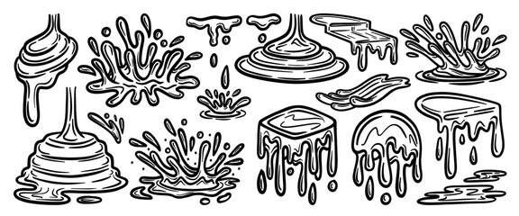 Hand drawn doodle vector set. Collection of cute hand drawn doodle.