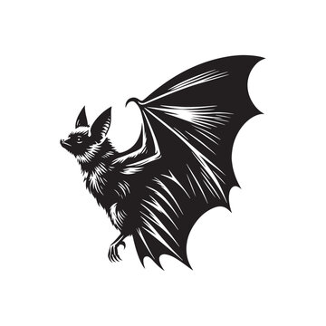 recommend clip art: Simplistic bat silhouette for digital art projects - bat black vector
                    