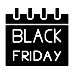 Black Friday Glyph Icon