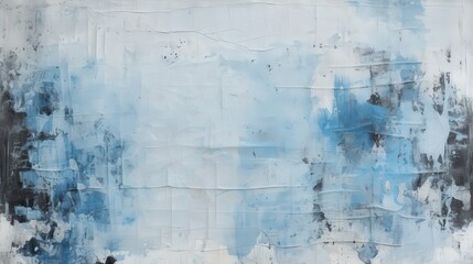 Obraz premium Abstract Blue and Gray Watercolor Painting