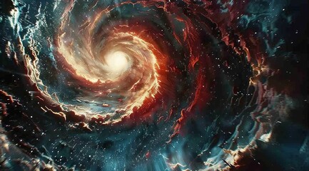 spiral galaxy in space