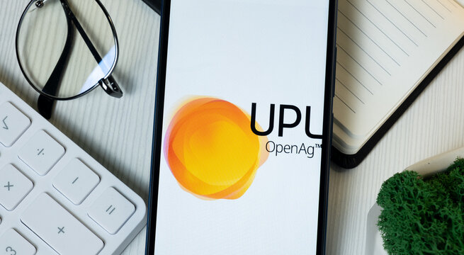 New York, USA - 11 June 2024: UPL Logo on Phone Screen, Company Icon