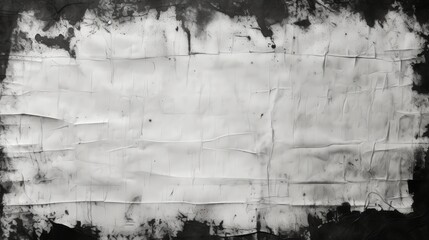 Black and White Wrinkled Abstract Background