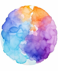 Abstract watercolor background, shape, design element. Colorful hand painted texture. abstract splash background