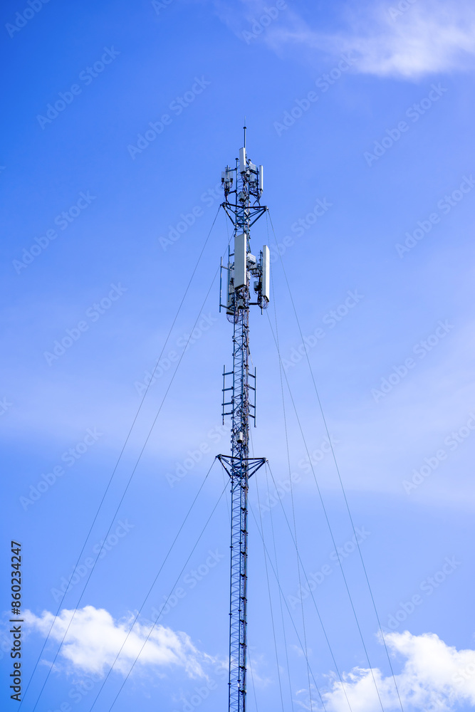 Wall mural signal tower