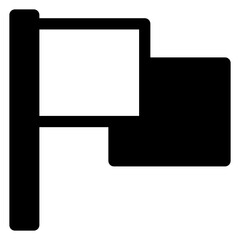 flag  glyph  icon vector illustration isolated on white background