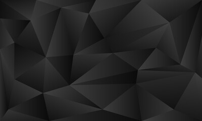 elegant black triangle polygon pattern background