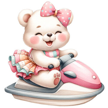 recommend clip art: bear with a jet ski 