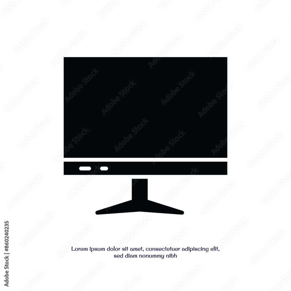 Poster screen solid icon vector design good for web or mobile app