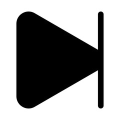 next  glyph  icon vector illustration isolated on white background