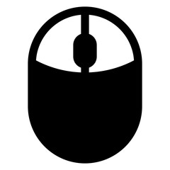 mouse  glyph  icon vector illustration isolated on white background