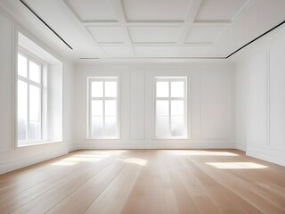 empty white room no have sofa in front of simple clean white wall