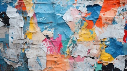 Fototapeta premium Abstract Wall of Peeling Paint
