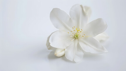 Fototapeta premium jasmine flower isolated on white background : Generative AI