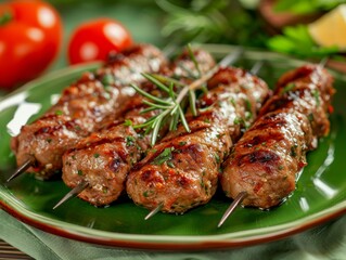 Savory Kebab Delights for Kitchen Promotions Generative AI